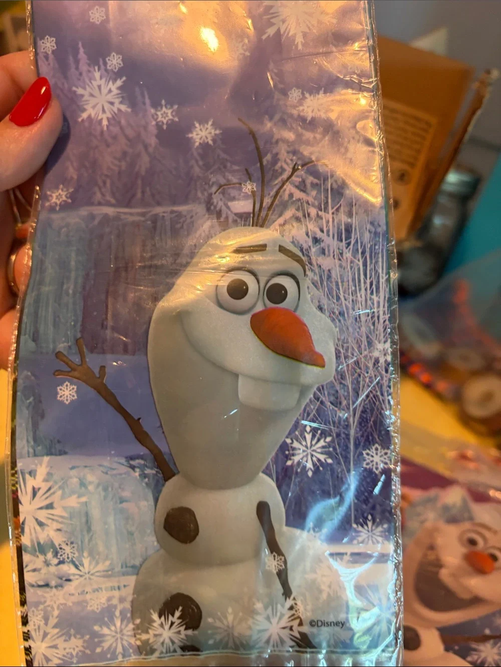Disney Frozen Party Set with Olaf, Elsa & Anna - Bags and Invitations